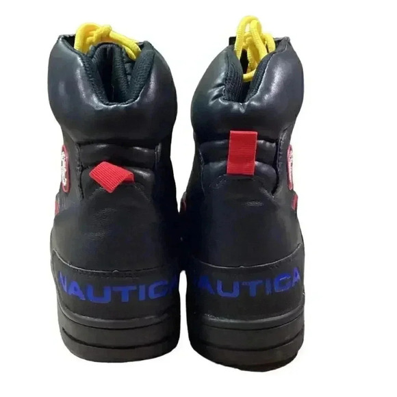 Nautica Padden Mens 10 Waterproof Insulated Lace Up Duck Boots Black Vegan NEW - Picture 5 of 7